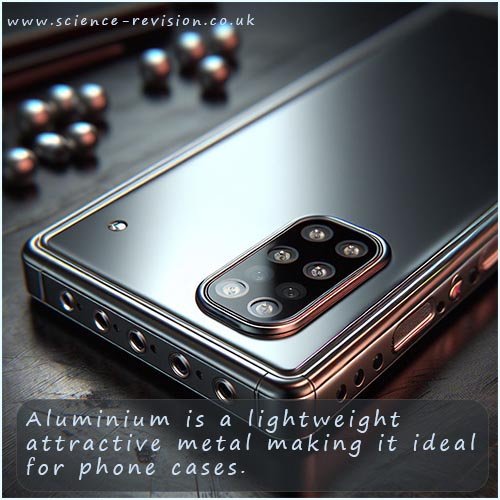 Aluminium is a lightweight attractive metal making it ideal for use as a mobile phone case.
